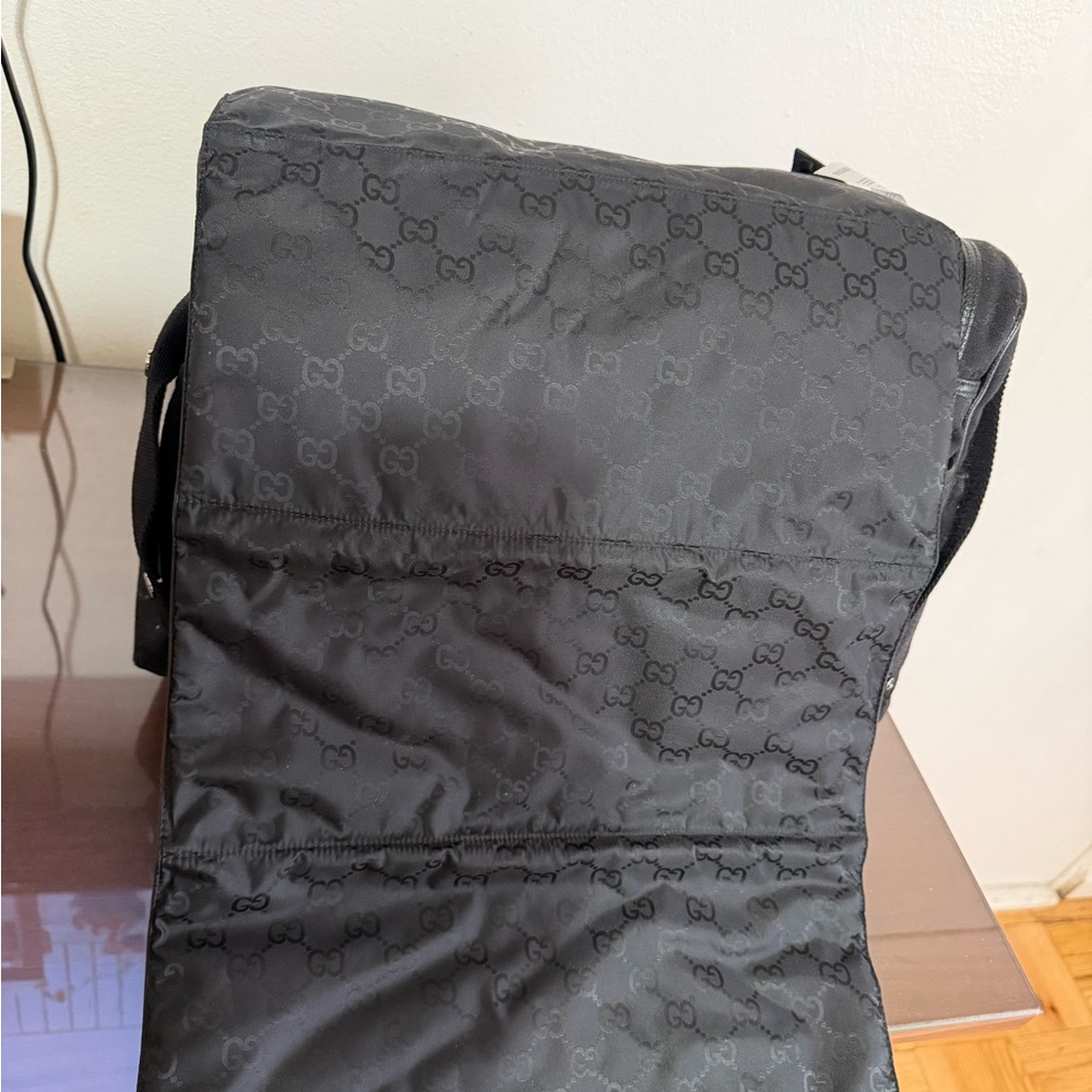 Gucci GG Black Monogram Diaper Bag with Shoulder Strap - Picture 11 of 13